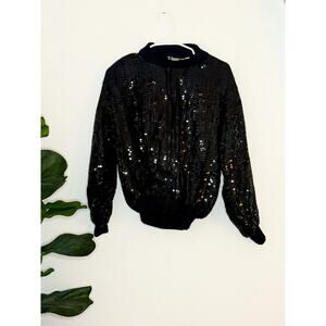 Vintage Silk & Sequins by Mark and John Jacket Size Small